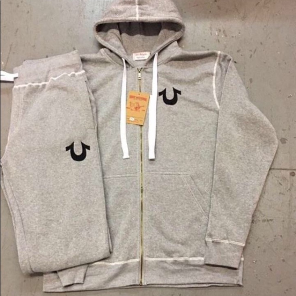 Men’s tru religion sweat pants and jacket